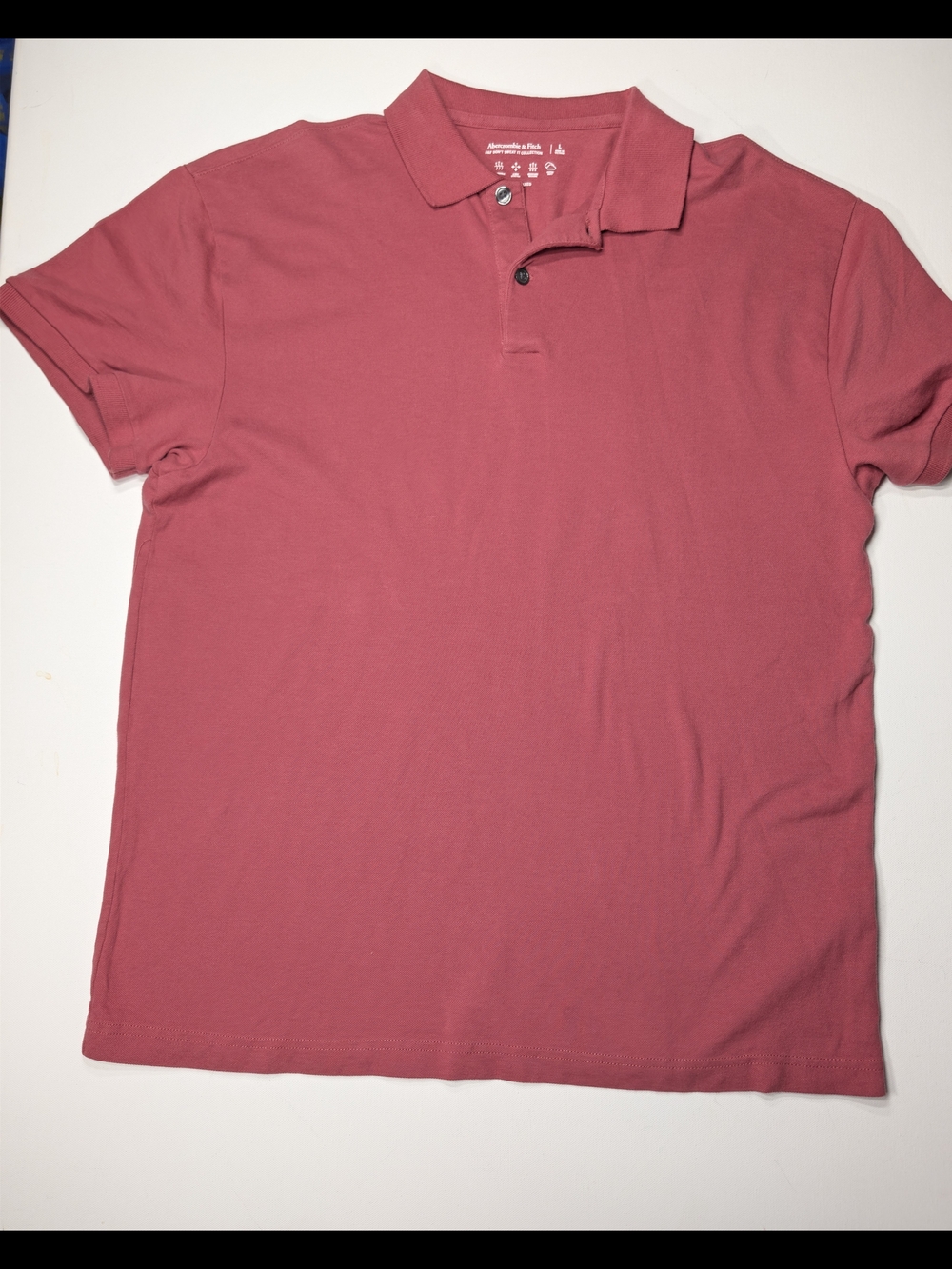 Mens Polo Shirt - Red - Abercrombie &‎ Fitch